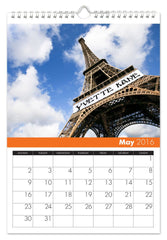 Personalized Around the World Calendar