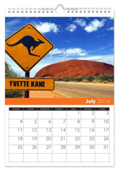 Personalized Around the World Calendar