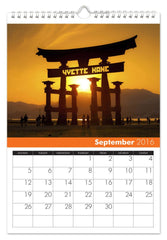 Personalized Around the World Calendar