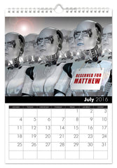 Personalized Sci-Fi Calendar