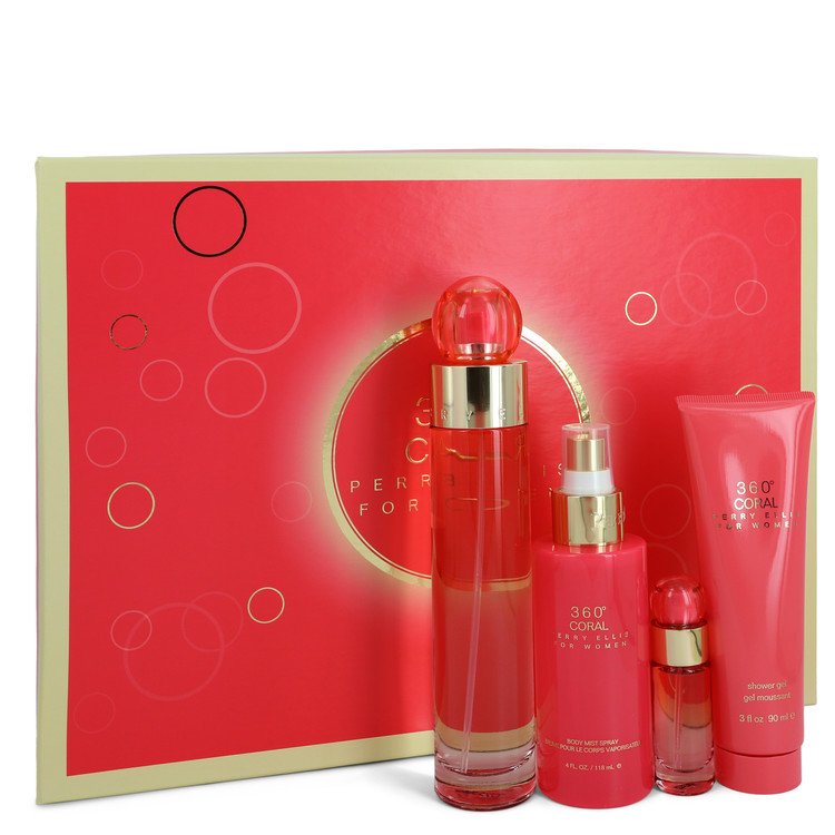 Perry Ellis 360 Coral Gift Set By Perry Ellis