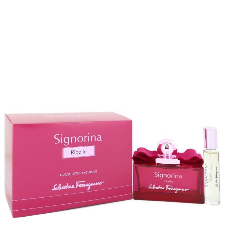 Signorina Ribelle Eau De Parfu Spray + Free .34 oz Mini EDP Spray By Salvatore Ferragamo