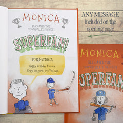 Personalized Baseball Superfan Book