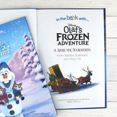 Personalized Disney Olaf's Frozen Adventure Story Book