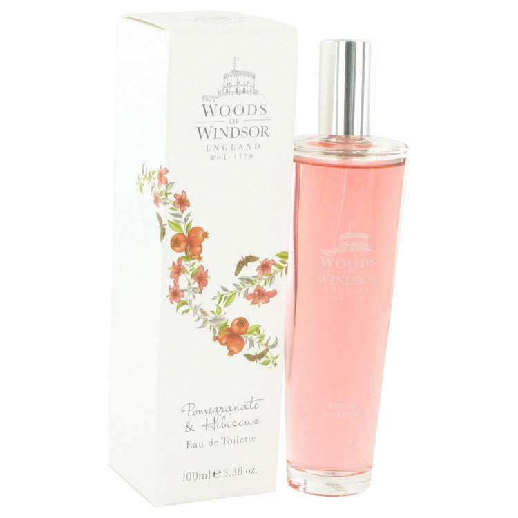 Pomegranate & Hibiscus Eau De Toilette Spray By Woods of Windsor