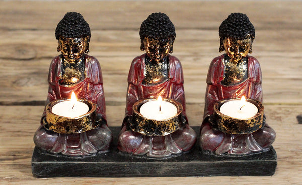 Antique Buddha The Three Meditating Buddhas