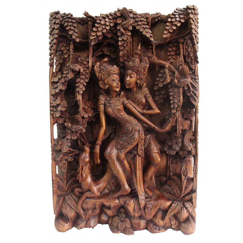 Balinese Fine Woodcraft Lovers & Deer