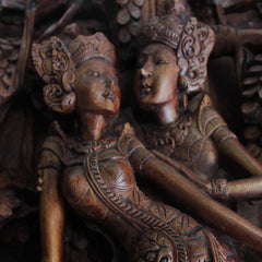 Balinese Fine Woodcraft Lovers & Deer