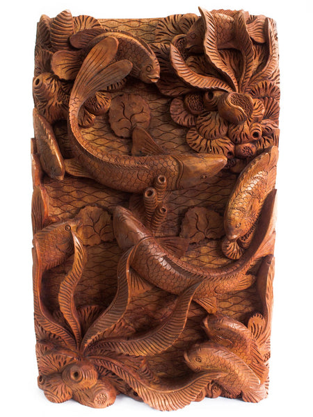 Balinese Fine Woodcraft Fish And Corals