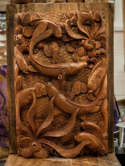 Balinese Fine Woodcraft Fish And Corals