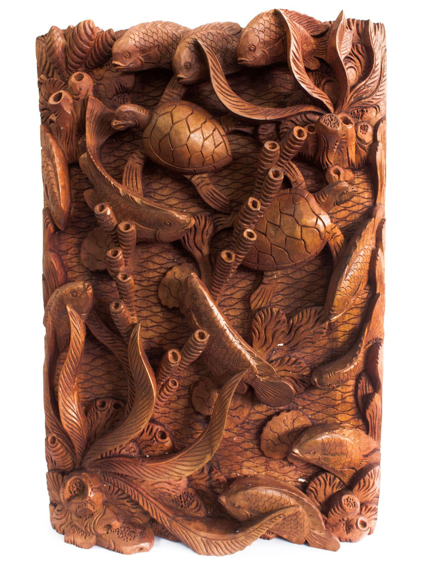 Balinese Fine Woodcraft The Fish And The Turtles