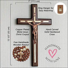 Handmade Catholic Crucifix Wall Cross