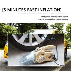 Multi-functional 4-in-1 Car Vacuum Cleaner