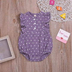 Summer Star Pattern Jumpsuit For Baby Girl