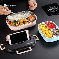 Stainless Japanese Style Bento Microwaveable