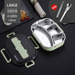 Stainless Japanese Style Bento Microwaveable