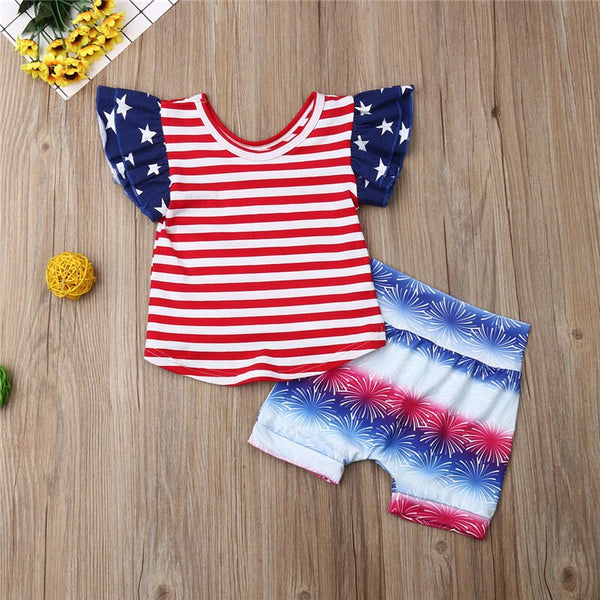 4th Of July Independence Day Fireworks Theme For Baby Girl