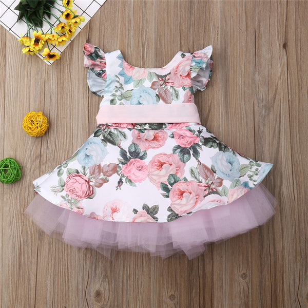 Summer Floral Sundress For Baby Girl