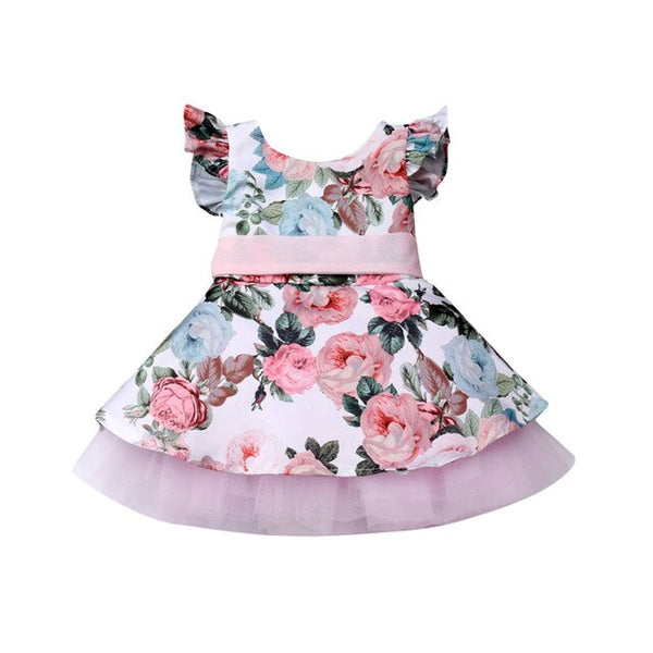 Summer Floral Sundress For Baby Girl