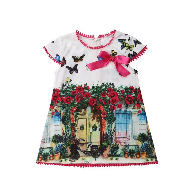 Summer Butterfly Dress For Baby Girl