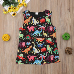 Dinosaur Theme Sundress For Baby Girl