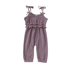 Fashion Sleeveless Jumpsuit Set For Baby Girl