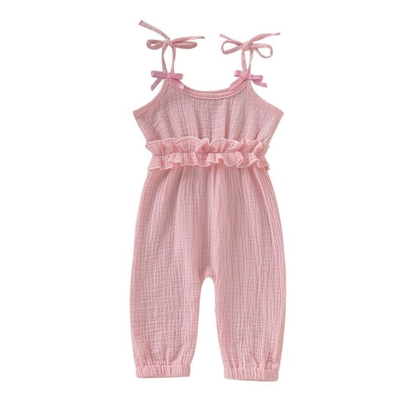 Fashion Sleeveless Jumpsuit Set For Baby Girl