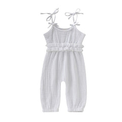 Fashion Sleeveless Jumpsuit Set For Baby Girl