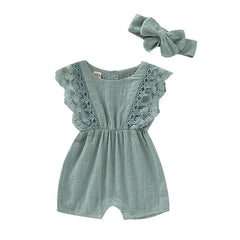 Summer Baby Girl Flare Sleeves