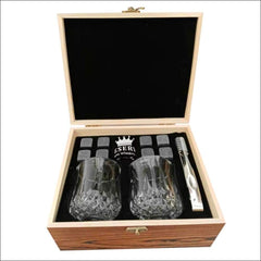 Shot Glass Wooden Gift Set Box