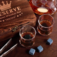 Shot Glass Wooden Gift Set Box