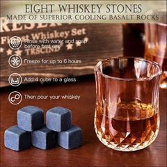 Shot Glass Wooden Gift Set Box