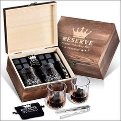 Shot Glass Wooden Gift Set Box