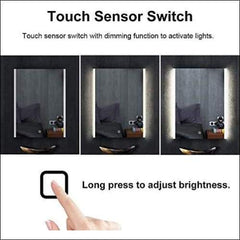 Waterproof Anti-fog Bluetooth Touch LED Wall Mirror